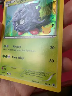 Tangela 8/83 Holo GAME Promo Pokemon Card Near Mint Condition - Image 4