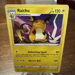 Raichu 050/195 Uncommon Silver Tempest Pokemon Card - NM Near Mint - Image 1