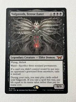 MTG Valgavoth, Terror Eater Duskmourn House of Horror Card 120/469 NM Condition - Image 1