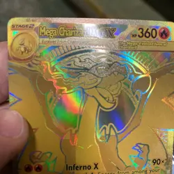 Pokemon Phantasmal Flames Gold Mega Charizard X EX 130/094 - Image 3