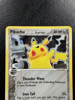 Pokemon Pikachu TCG Delta Species 035 Promo Holo Black Star With Swirl🌀 MP - Image 2