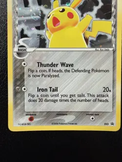 Pokemon Pikachu TCG Delta Species 035 Promo Holo Black Star With Swirl🌀 MP - Image 3
