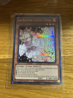 Yu-Gi-Oh! Ash Blossom & Joyous Spring Prismatic Secret Rare Card MP22-EN257 - Image 1