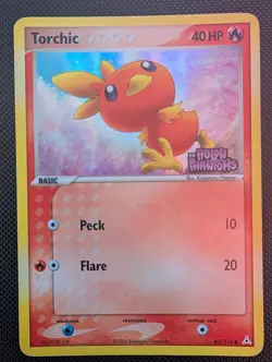 Torchic 83/110 Reverse Holo Foil Stamped 2006 Pokemon EX Holon Phantoms - Image 1