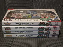 Pokemon TCG: 4x 151 Blooming Waters Premium Collection Brand New & Sealed - Image 1