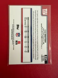 2025 Topps Chrome Football Cam Skattebo Neon Pulse Refractor #331 RC - Image 2