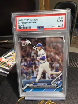 2024 Topps Now Shohei Ohtani 40/40 Club #584 BLUE /49 PSA 9 - Image 1
