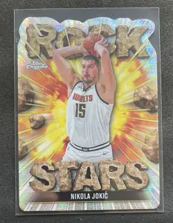 2025-26 Topps Chrome Basketball Nikola Jokic Rock Stars Case Hit - Image 1