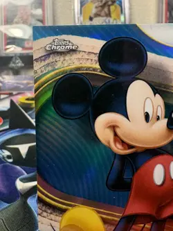 2025 Topps Chrome Disney Mickey Mouse Teal Refractor #/299 - Image 2