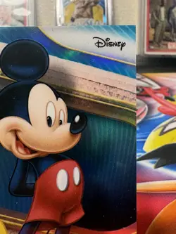 2025 Topps Chrome Disney Mickey Mouse Teal Refractor #/299 - Image 3