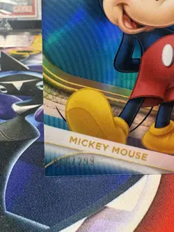 2025 Topps Chrome Disney Mickey Mouse Teal Refractor #/299 - Image 5