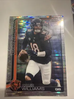 2025 Topps Chrome Football - Caleb Williams Pulsar Refractor - Image 1