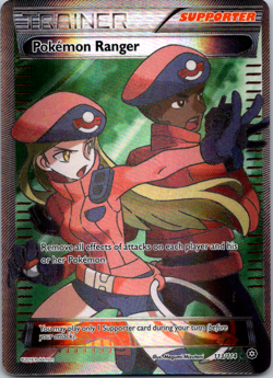 Pokemon Ranger 113/114 Steam Siege Set FULL ART Pokemon Card NM - Image 1