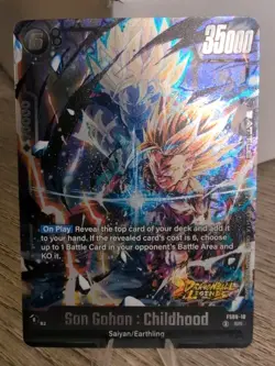 SR Super Rare son Gohan VS Cell Dragon Ball Fusion World Legends Stamped Card - Image 1