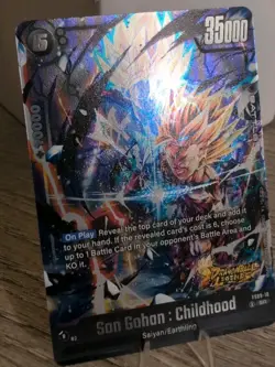SR Super Rare son Gohan VS Cell Dragon Ball Fusion World Legends Stamped Card - Image 2