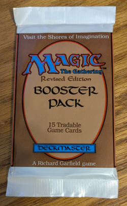 MTG - Revised Booster Pack - Magic the Gathering, Factory Sealed 1994 - Image 1