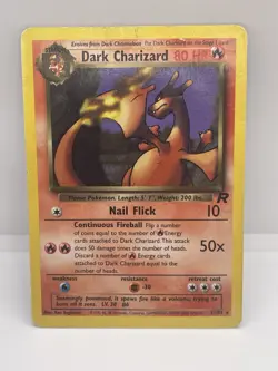 Pokemon Dark Charizard 21/82 Team Rocket Rare WOTC Vintage Card - Image 1
