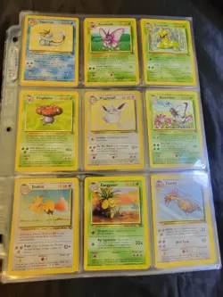 Complete Unlimited Jungle Set ALL of the 64/64 Pokemon TCG Trading Game Cards!! - Image 4