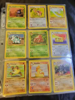 Complete Unlimited Jungle Set ALL of the 64/64 Pokemon TCG Trading Game Cards!! - Image 5