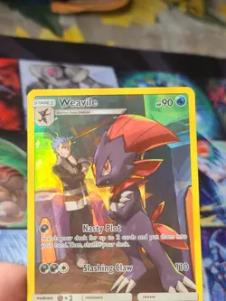 Pokemon Weavile 238/236 SM Cosmic Eclipse Secret Rare Holo Full Art - Image 2