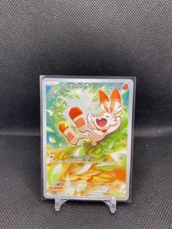 Scorbunny Full Art 225/217 Ascended Heroes Pokemon TCG Illustration Rare NM - Image 1