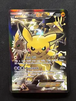 Pikachu EX XY124 XY Holo Black Star Promo Pokemon - Image 1