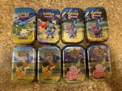 Pokemon TCG Mega Evolutions Ascended Heroes Mini Tins Set Of 8 NEW SEALED! - Image 1