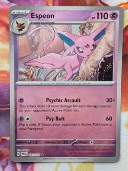 Pokemon TCG: Espeon 033/131 (Master Ball Pattern) - Prismatic Evolutions - Image 1