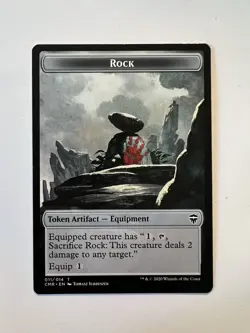 Rock Token - TOKEN Artifact - MTG Commander Legends - NM - Image 1