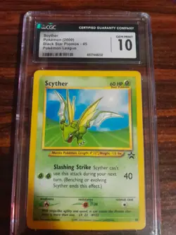 SCYTHER 2000 POKEMON BLACK STAR PROMOS - 45 POKEMON LEAGUE - Image 1