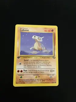 Cubone 50/64 EXC Pokemon Cards Jungle 1st Edition Non Holo Rare WOTC 2 - Image 1