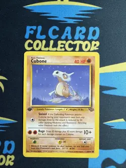 1999 Pokemon CUBONE Jungle Set 1ST EDITION Card 50/64 WotC EX LP US SELLER - Image 1