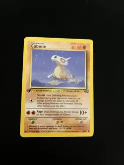 Cubone 50/64 EXC Pokemon Cards Jungle 1st Edition Non Holo Rare WOTC 1 - Image 1