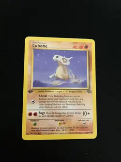 Cubone 50/64 LP Pokemon Cards Jungle 1st Edition Rare - Image 1