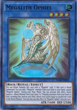 Yu-Gi-Oh! Megalith Ophiel Unlimited IGAS-EN035 Super Rare NM/LP x1 - Image 1