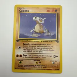 Pokemon TCG Jungle 1st Edition Cubone Card 50/64 LP+ Condition - Image 1