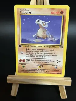 Pokemon TCG Cubone Jungle Card 50/64 1st Edition Common MP Cond - Image 1