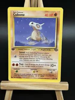 Pokemon TCG Cubone Jungle Card 50/64 1st Edition Common LP Cond - Image 1