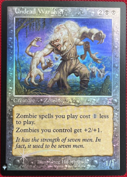 mtg magic undead warchief FOIL ENGLISH mystery chef de guerre mort vivant zombie - Image 1