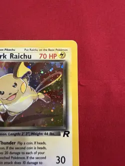 Dark Raichu - 83/82 - Pokemon Team Rocket Unlimited Holo Rare Card WOTC NM - Image 3