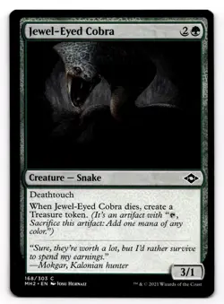 MTG Modern Horizons 2 Jewel-Eyed Cobra 168/303 - Image 1