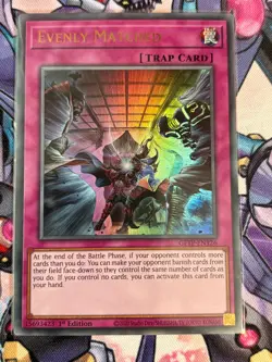 Evenly Matched GFTP-EN126 First Edition ULTRA RARE YuGiOh Card - Image 1