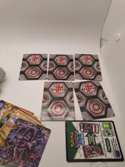 Bakugan Lot Of 8 Figures, 23 Cards Play Set Great Condition As Shown - Image 2