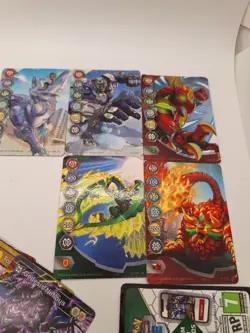 Bakugan Lot Of 8 Figures, 23 Cards Play Set Great Condition As Shown - Image 3