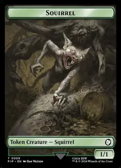Radiation Squirrel Token Foil #22/9 | TPIP Fallout | MTG - Image 2