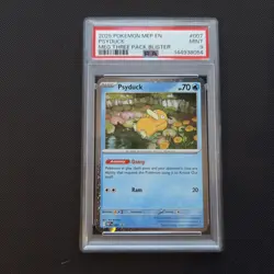 Pokemon Card - Mep EN-Me Black Star Promo 007 Psyduck Mega Evolution PSA 9 - Image 1