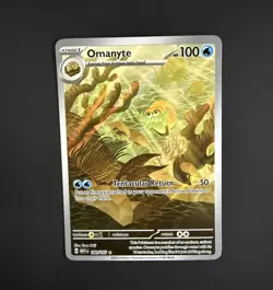 Omanyte 180/165 Scarlet & Violet 151 Holo Illustration Rare Pokemon Card - Image 1