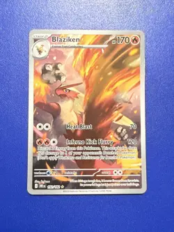 Pokemon TCG Blaziken 192/182 Destined Rivals Illustration Rare Card - Image 1