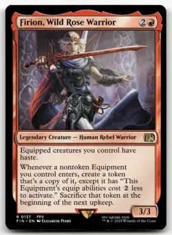 Firion, Wild Rose Warrior #137 (NM) Final Fantasy FIN Magic MTG - Image 1