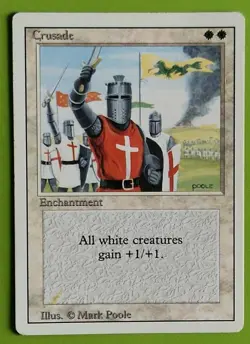MTG CRUSADE x1, Revised. Good. Pre Modern. - Image 1